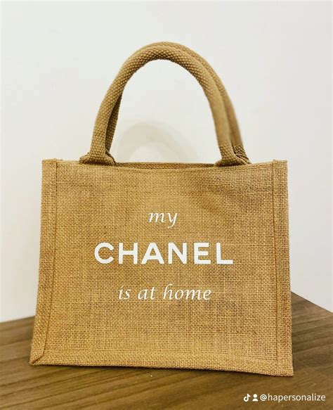 sac en jute chanel